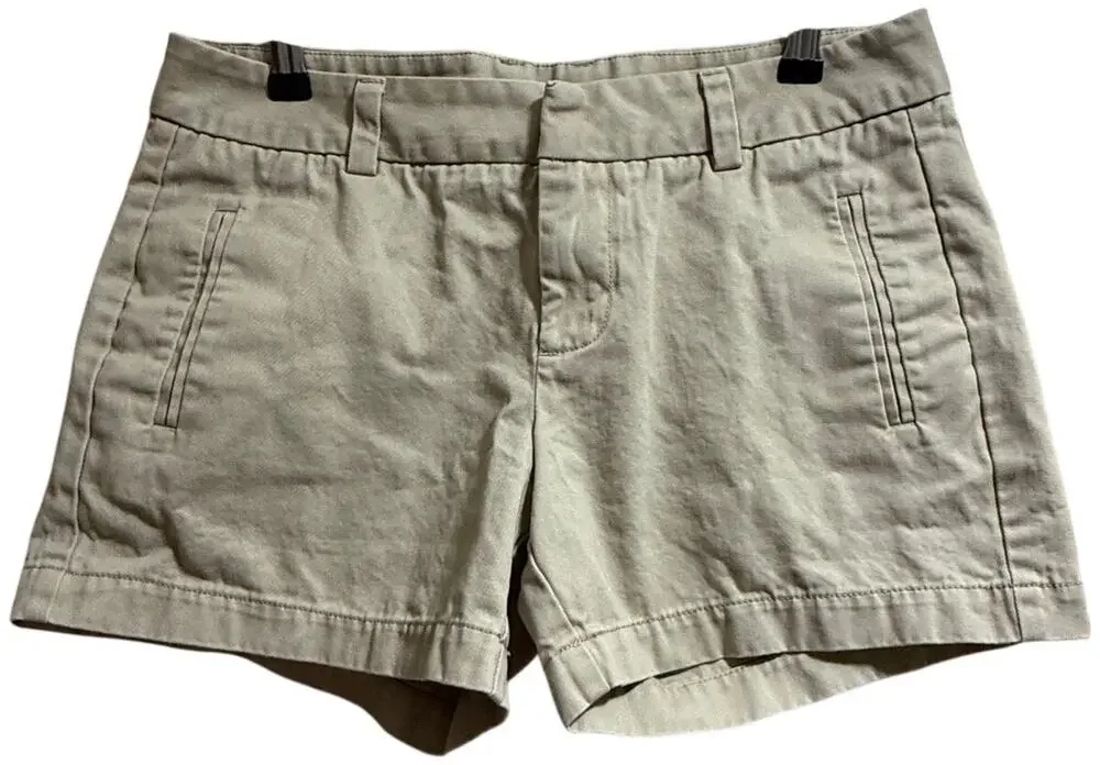 Stylus Khaki Chino Shorts - Size 2 - Women's - Pockets